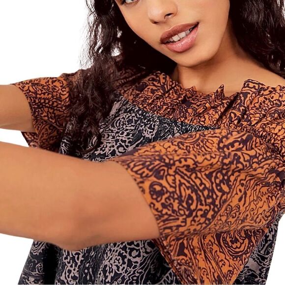 NWT Free People Sophie Printed Mini Dress - Picture 4 of 4